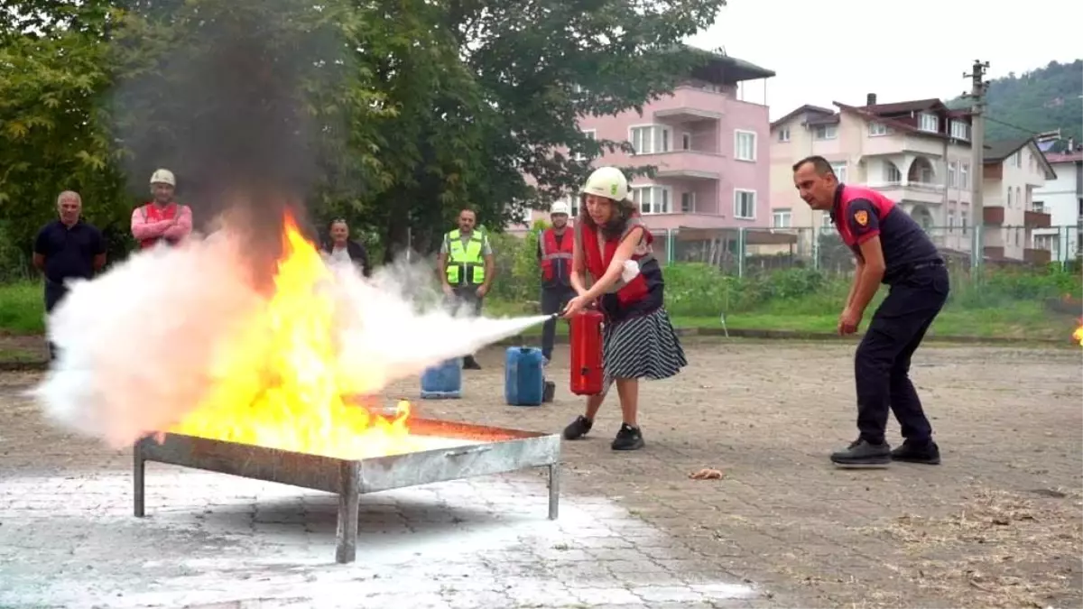 Ordu’da Yangın Eğitimi ile Olaylar Yüzde 25 Azaldı